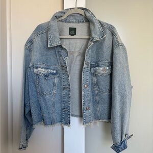 wild fable Light Blue Cropped Denim Jacket